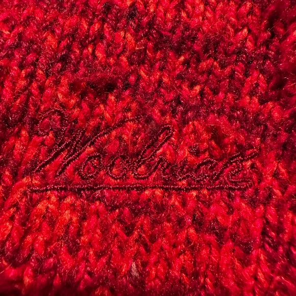 Woolrich Quarter Zip Pullover Red Womens Large - Picture 4 of 5